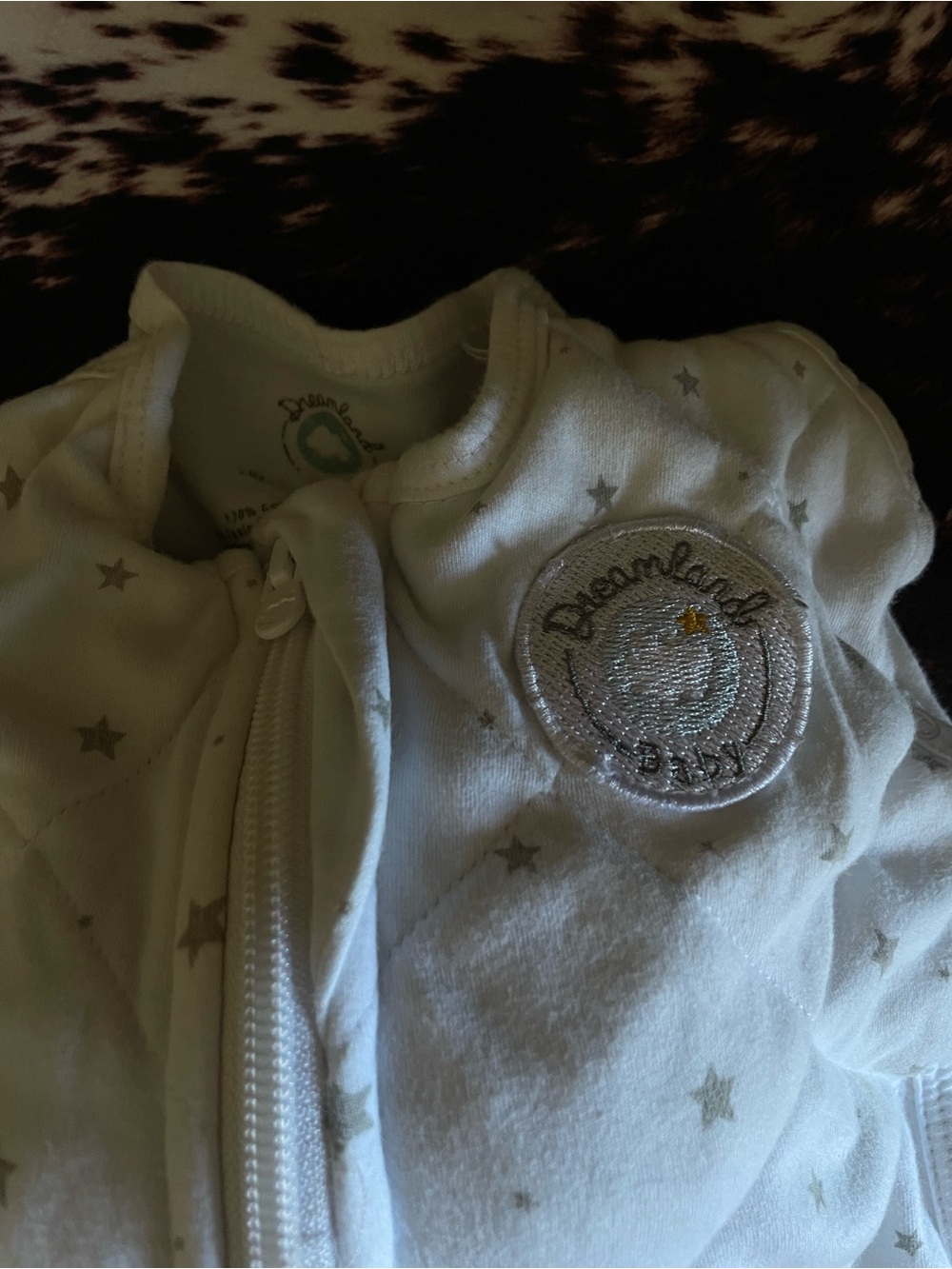 Dreamland Baby Star Print Zip Sleep Sack - White